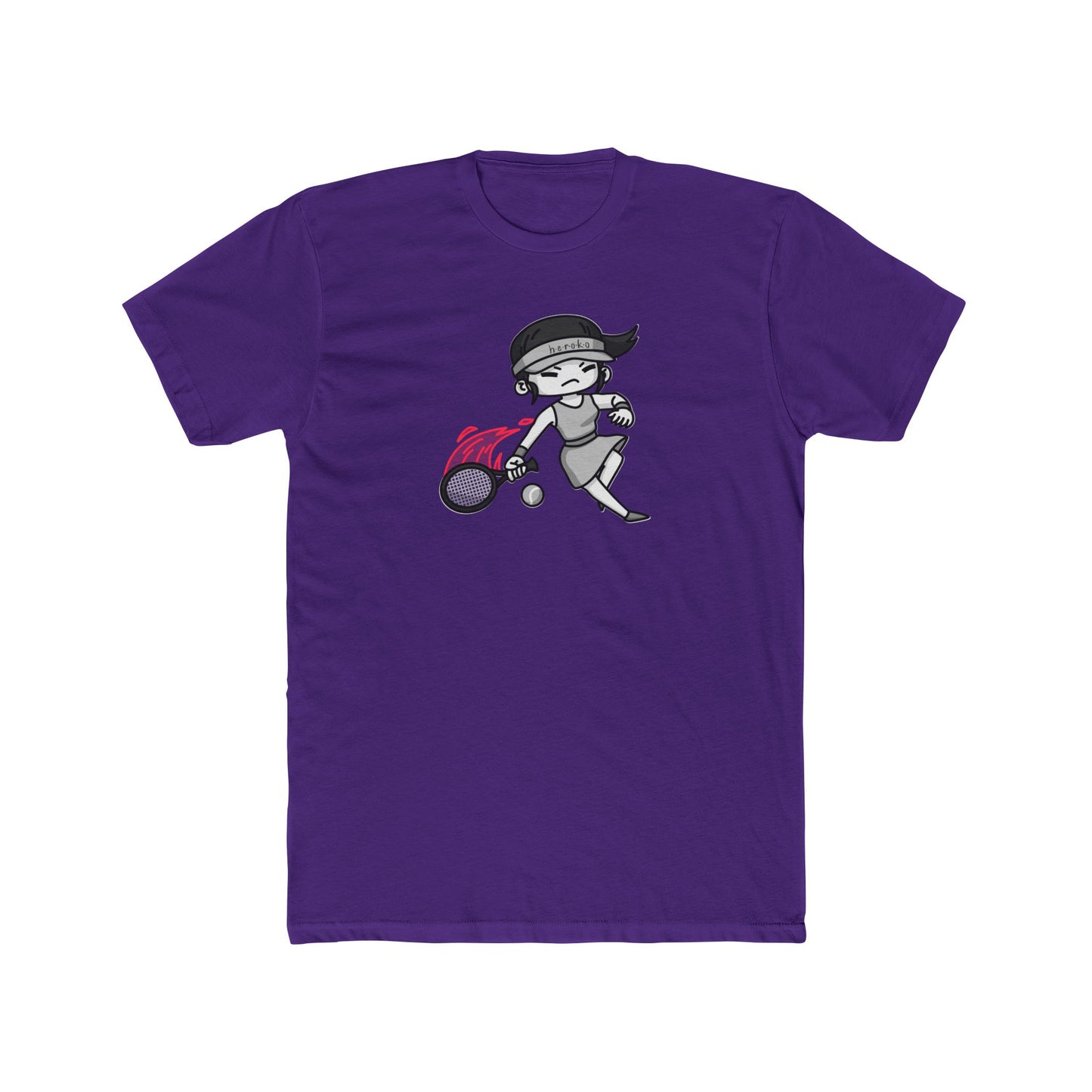 Adults GIRL TENNIS Cotton Crew Tee