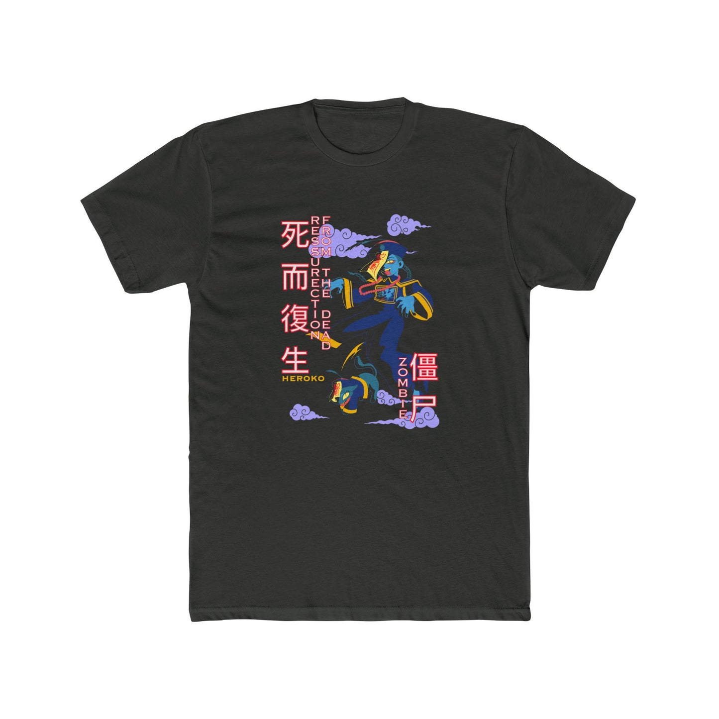 Halloween Unisex Tee, Chinese Ancient Zombies Design