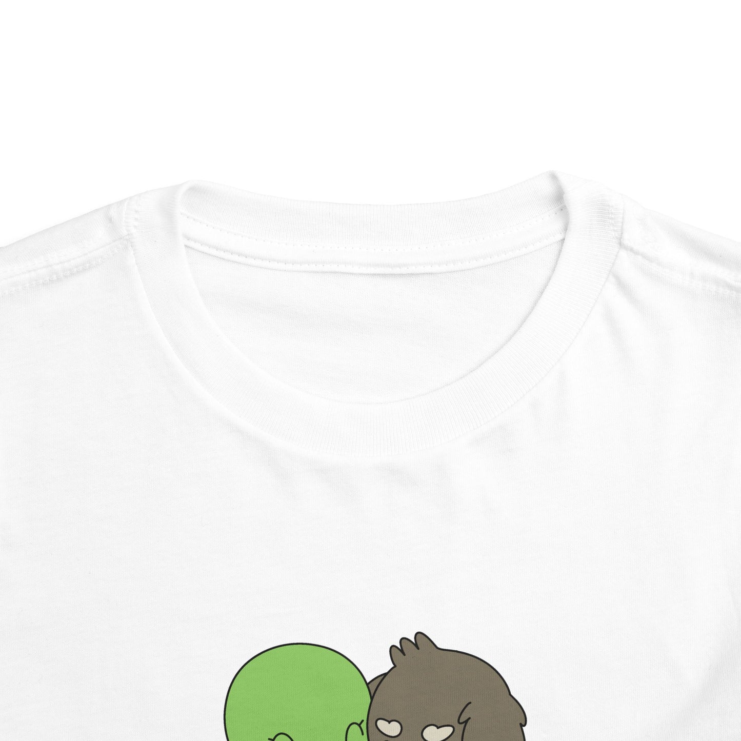 Toddler Tee — Cute "The Second Race" Cartoon Turtle & Puppy Graphic