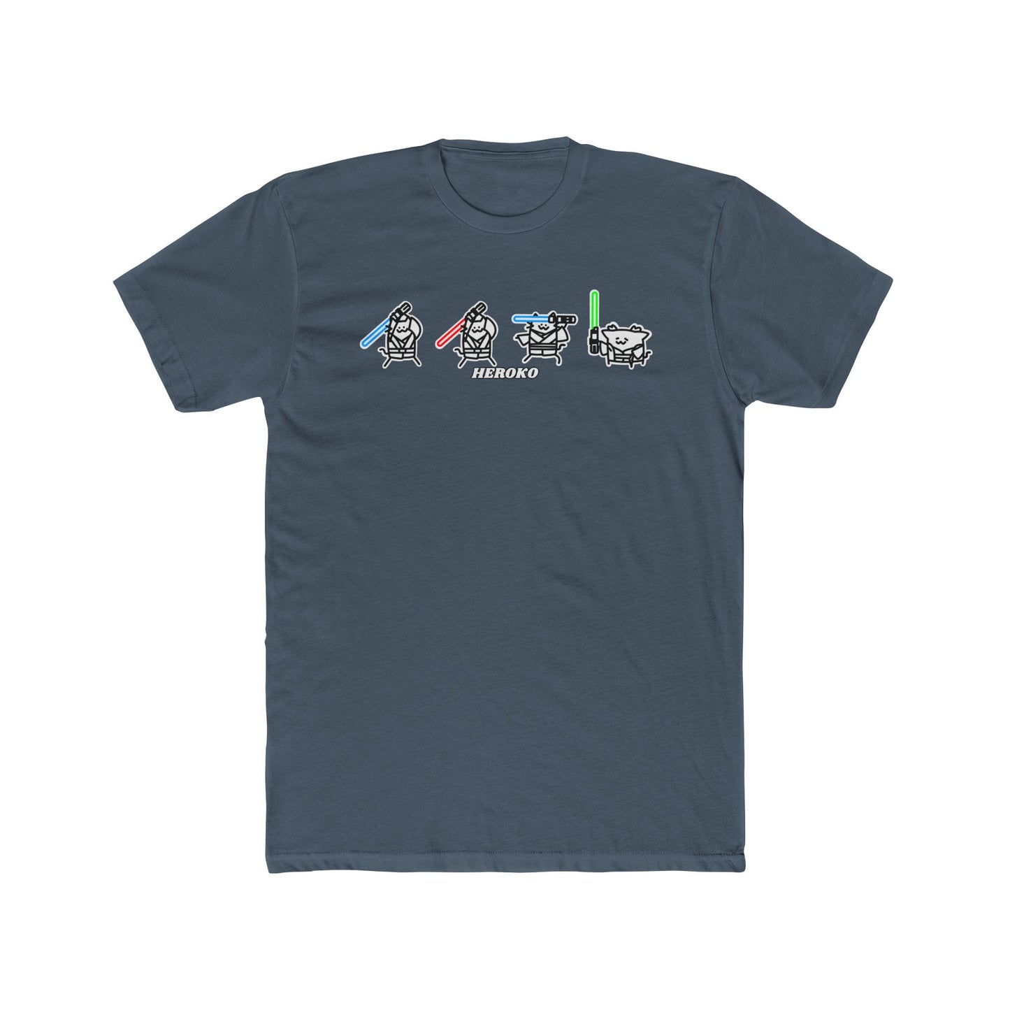 Jedi Cats B&W Unisex Cotton Tee
