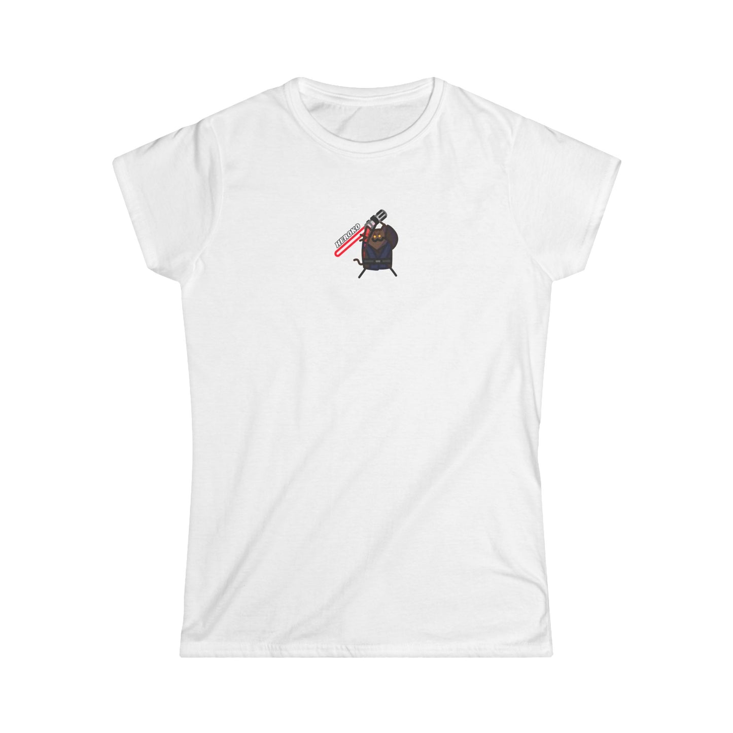 Slim Fit Tee - Bad Guy Jedi Cat Design