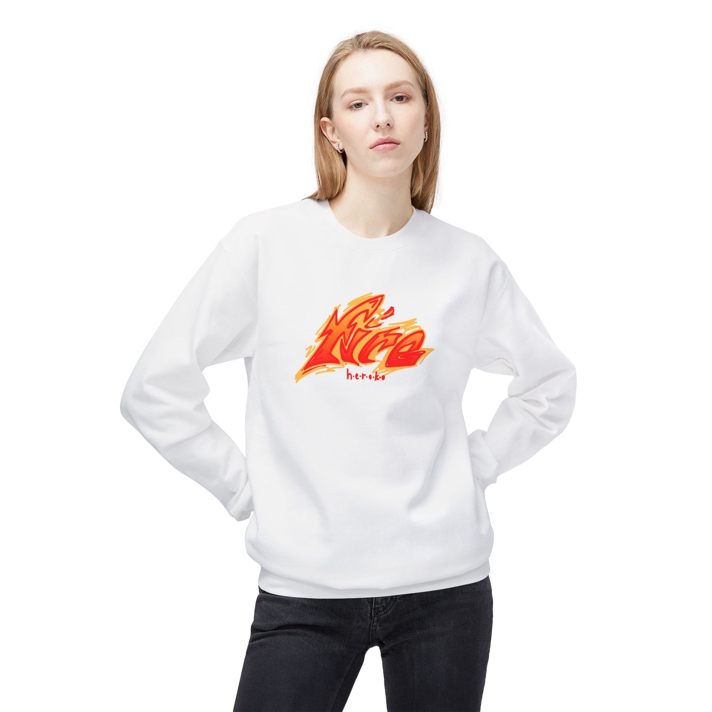 Adults Unisex FIRE Crewneck Sweatshirt