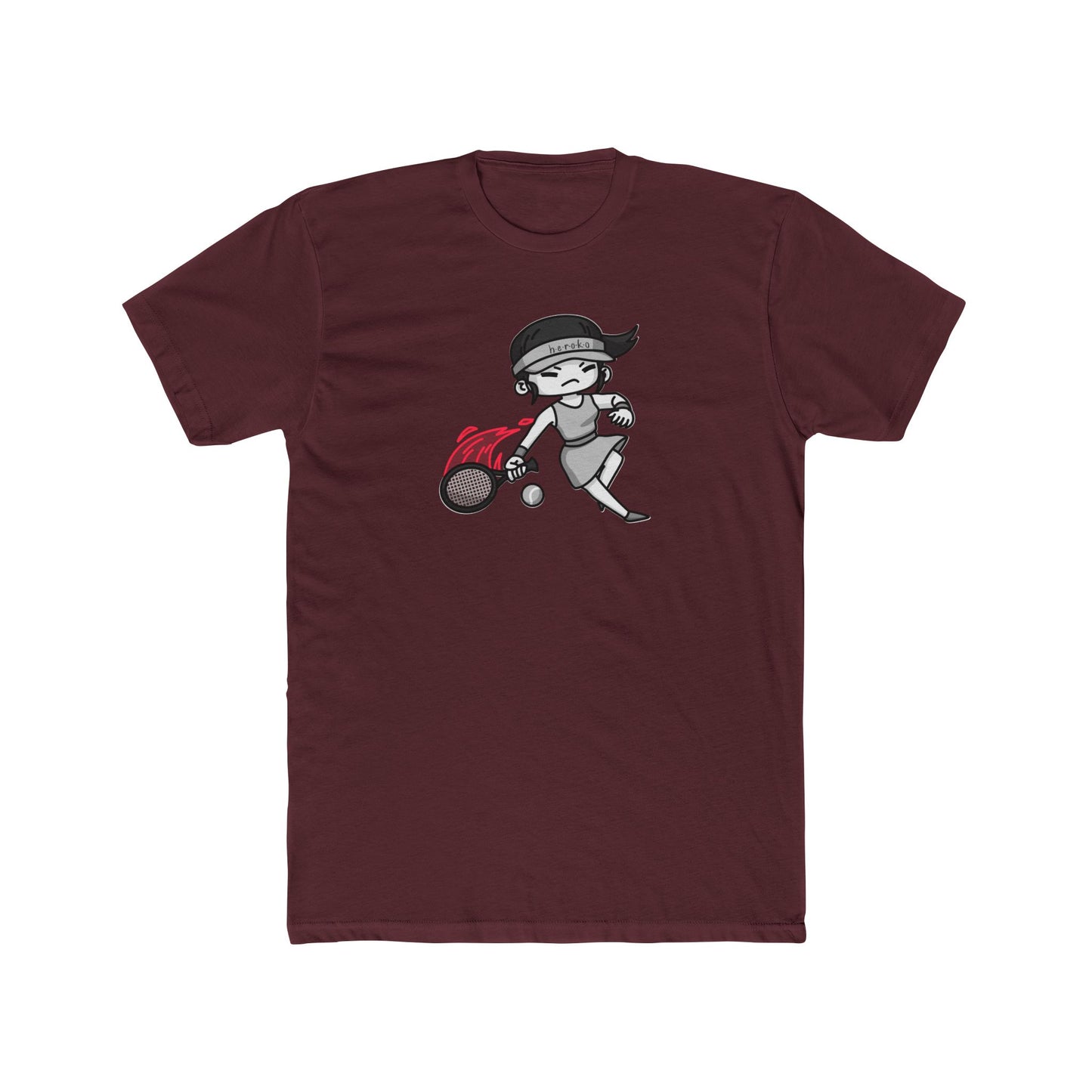 Adults GIRL TENNIS Cotton Crew Tee