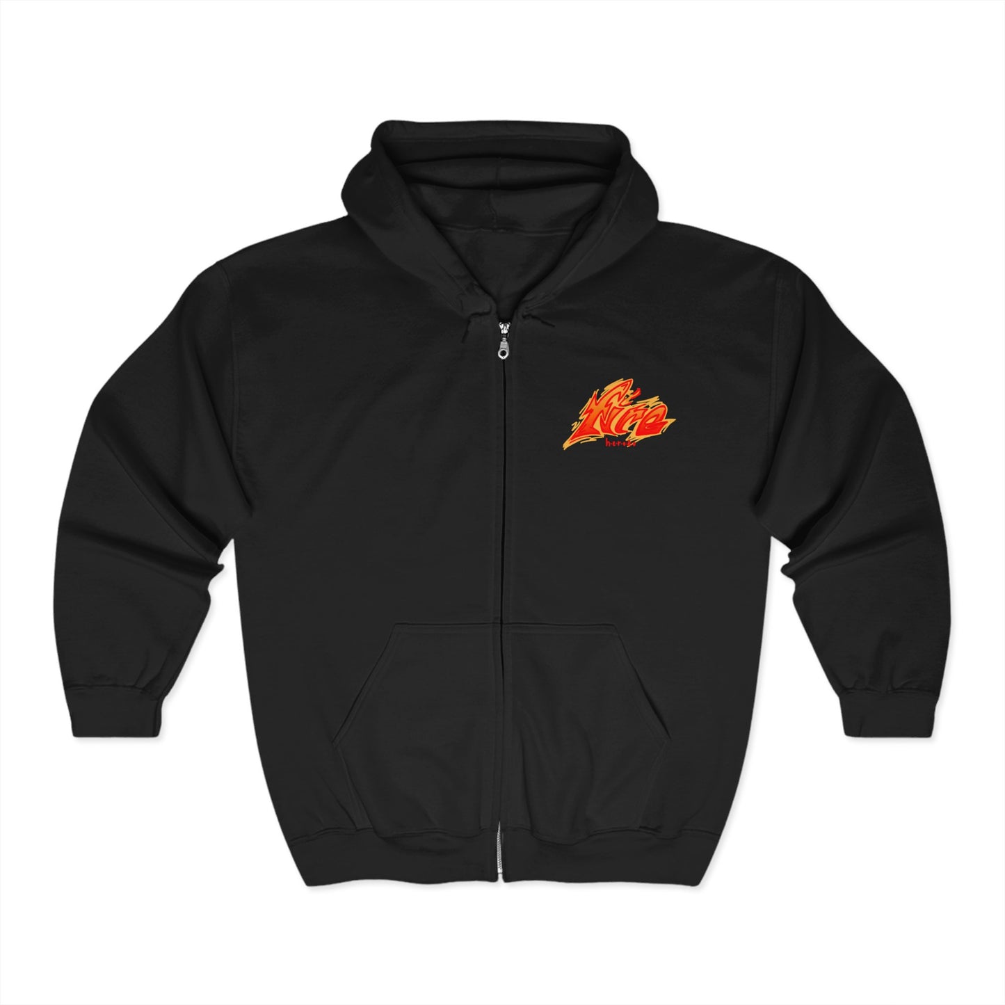 Adults Unisex FIRE Full Zip Hoodie