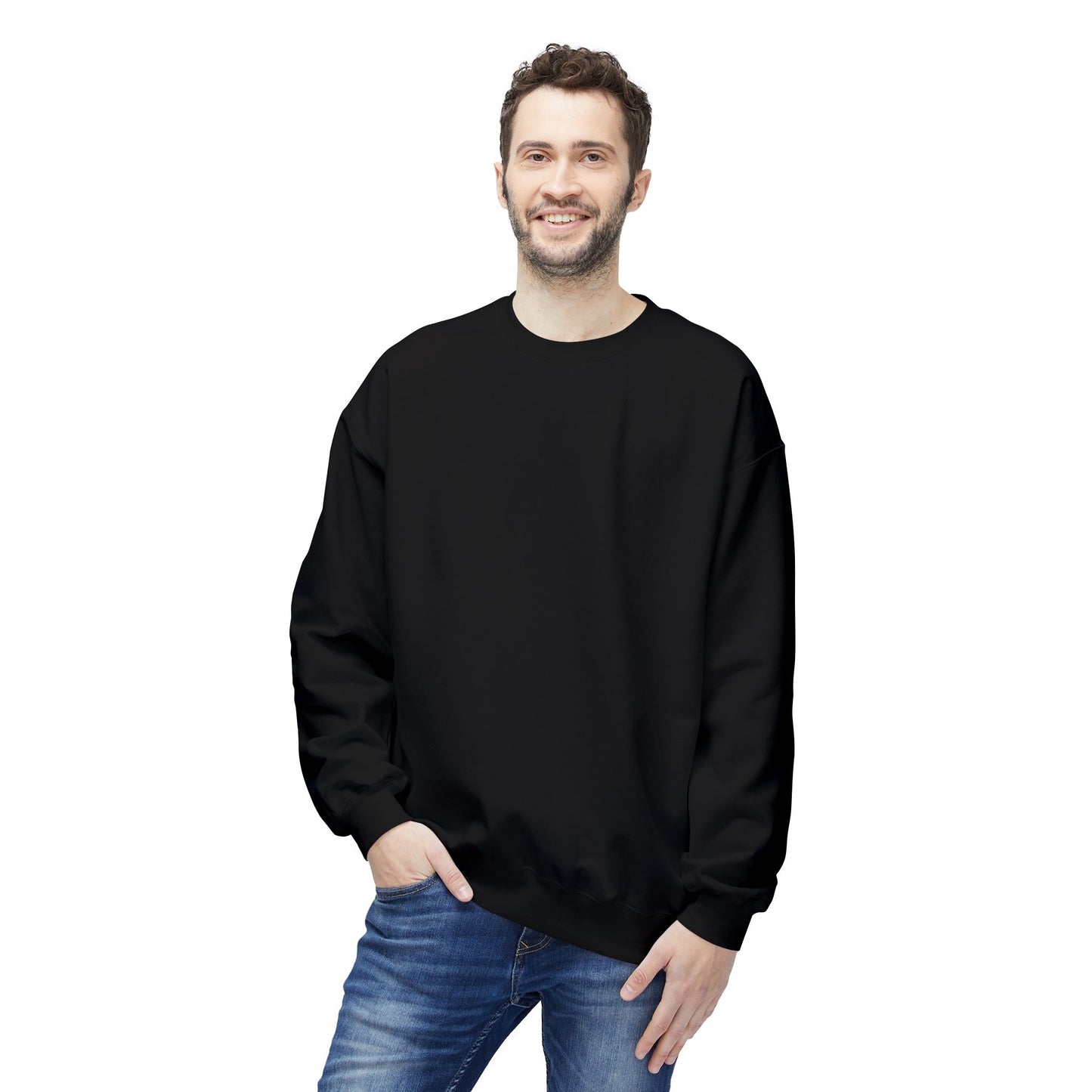 Halloween Unisex Crewneck Sweatshirt, Chinese Ancient Zombies Design on Back
