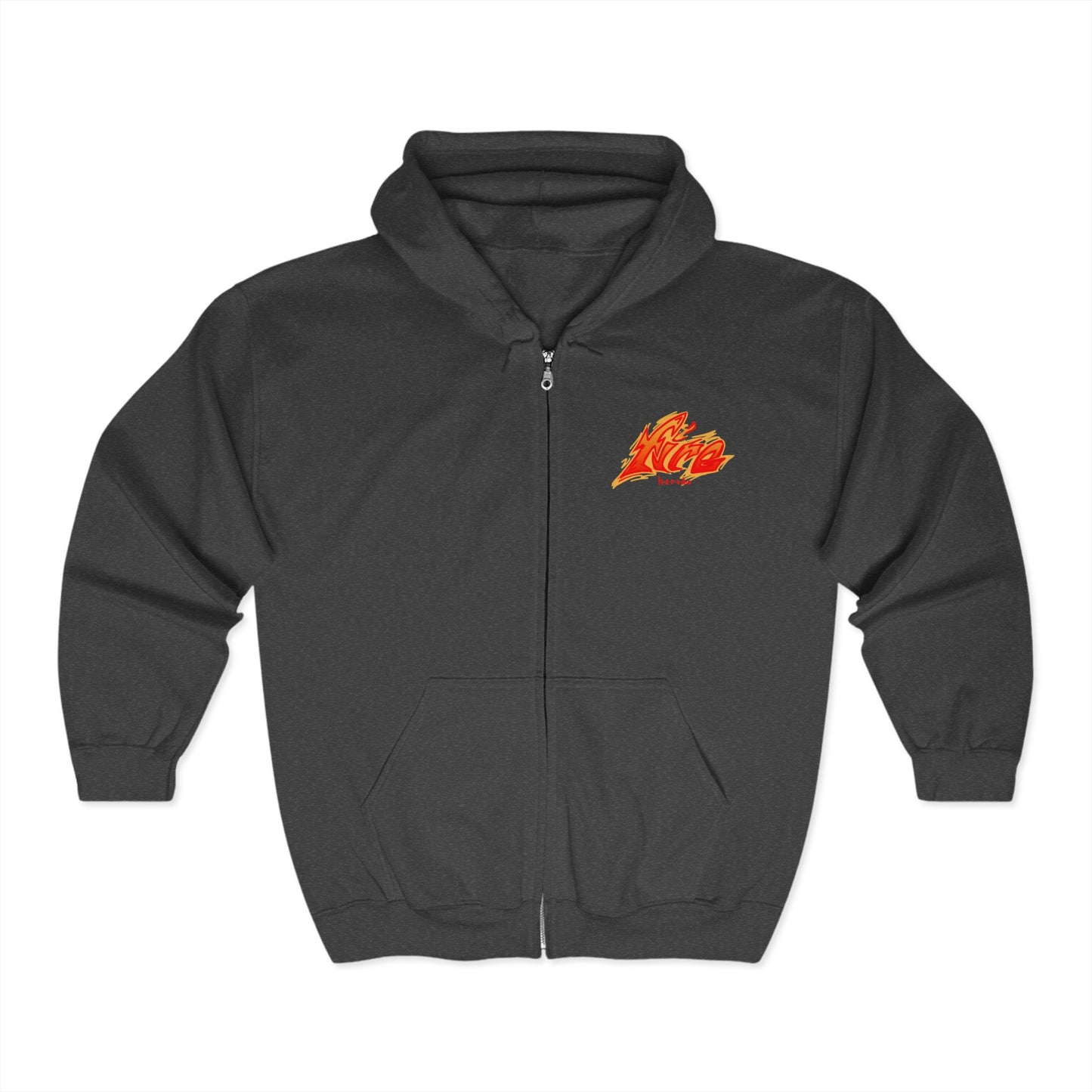 Adults Unisex FIRE Full Zip Hoodie