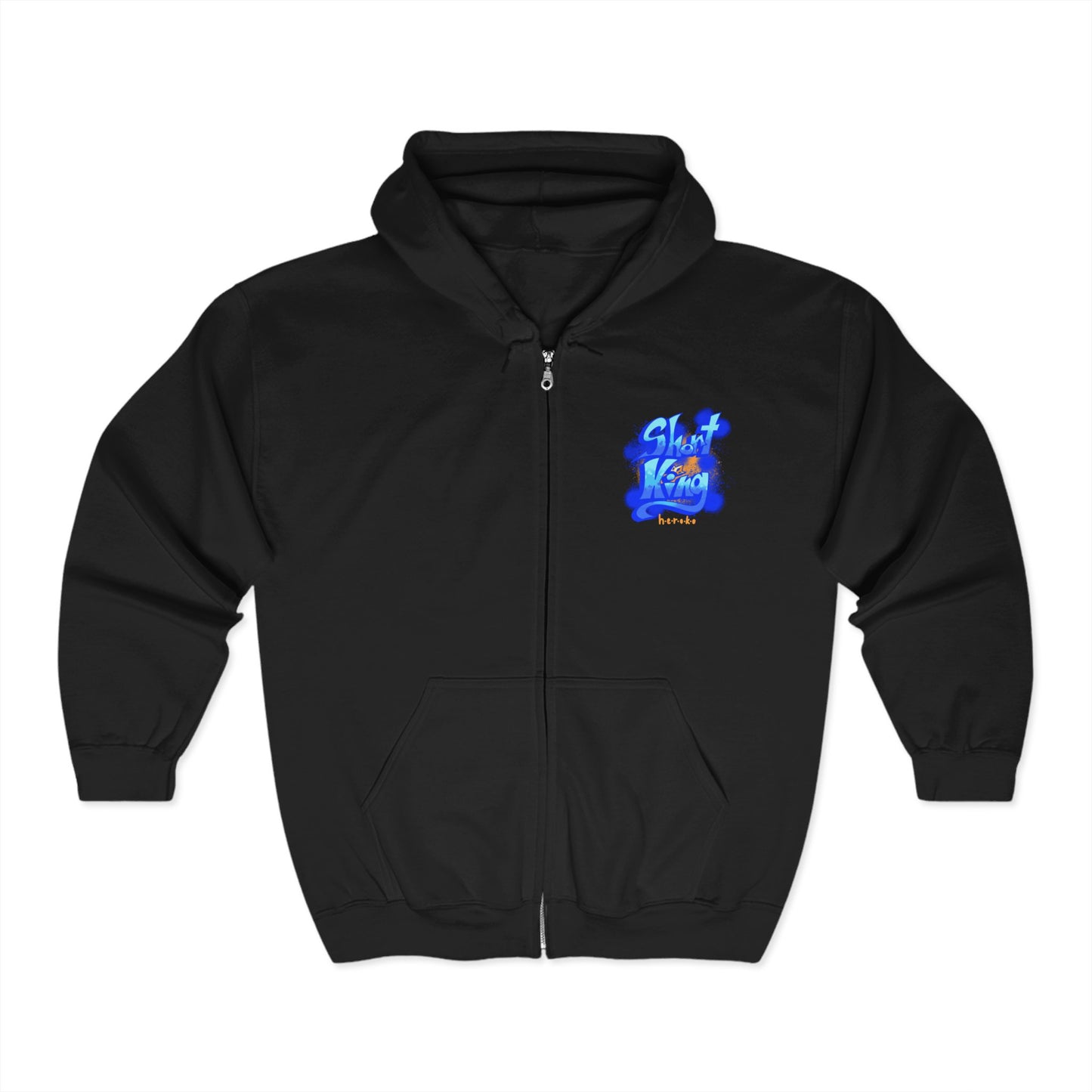 Adults Unisex SHORT KING Full Zip Hoodie