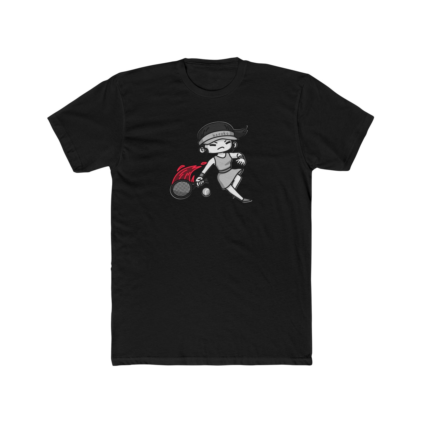 Adults GIRL TENNIS Cotton Crew Tee