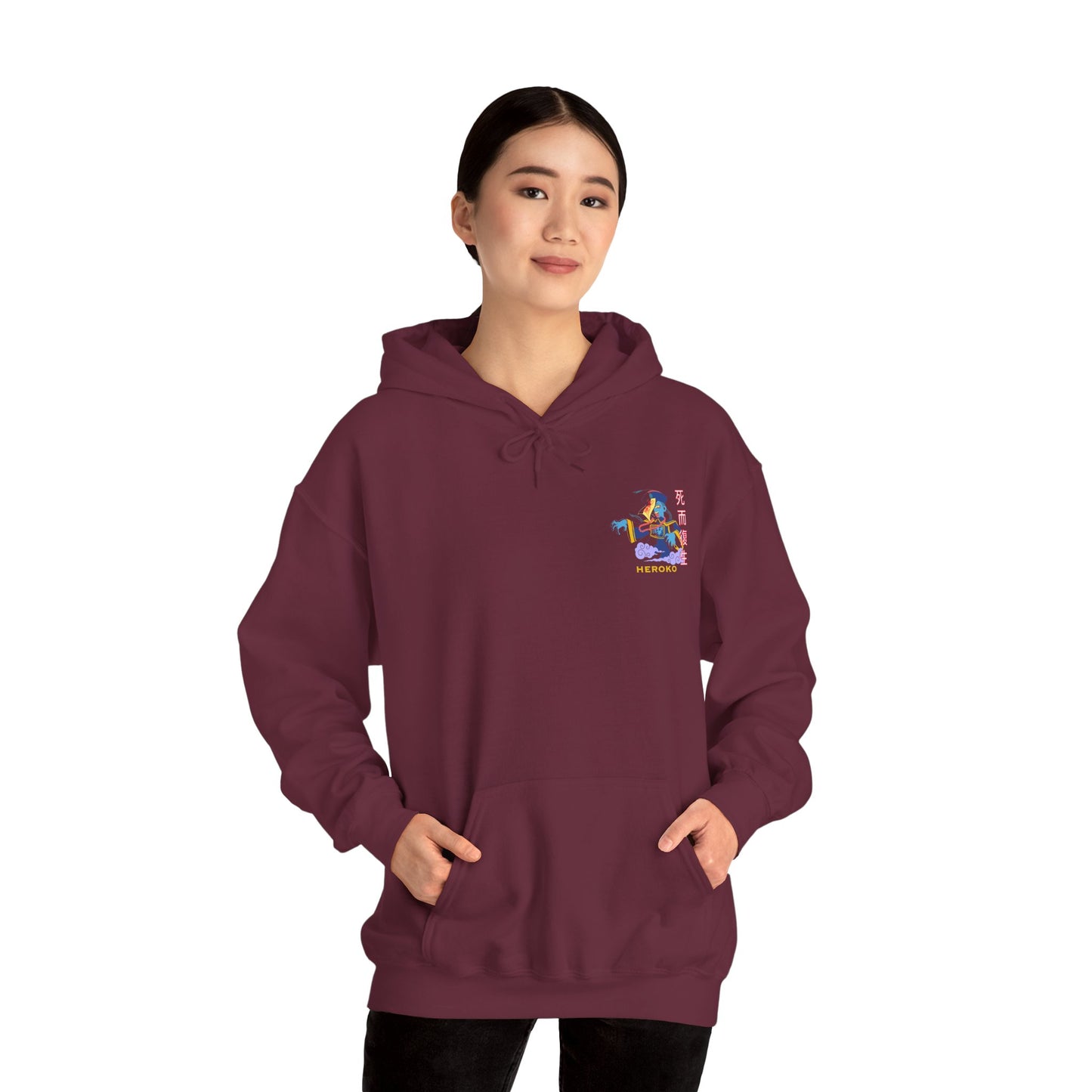 Spooky Unisex Hoodie, Chinese Ancient Zombie Design