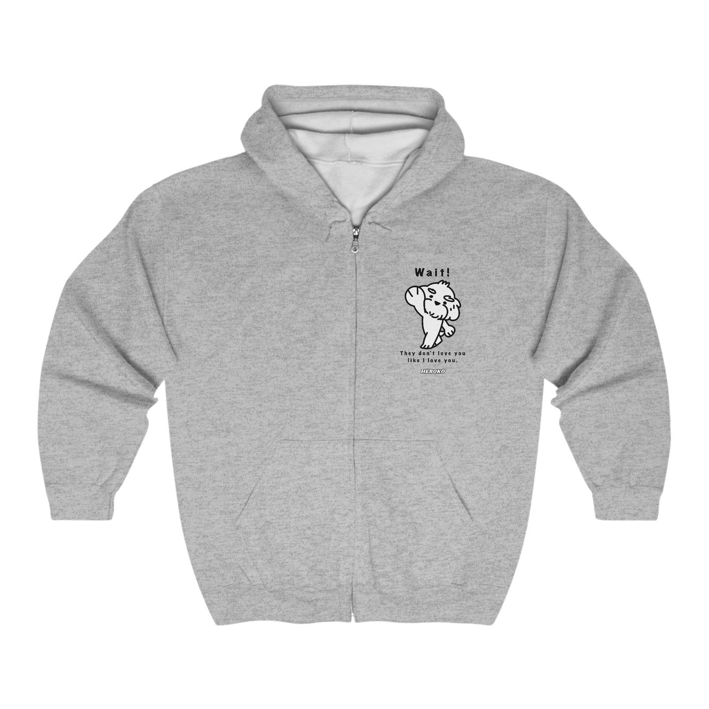 Adults WAIT! DOG MEME Full Zip Hoodie
