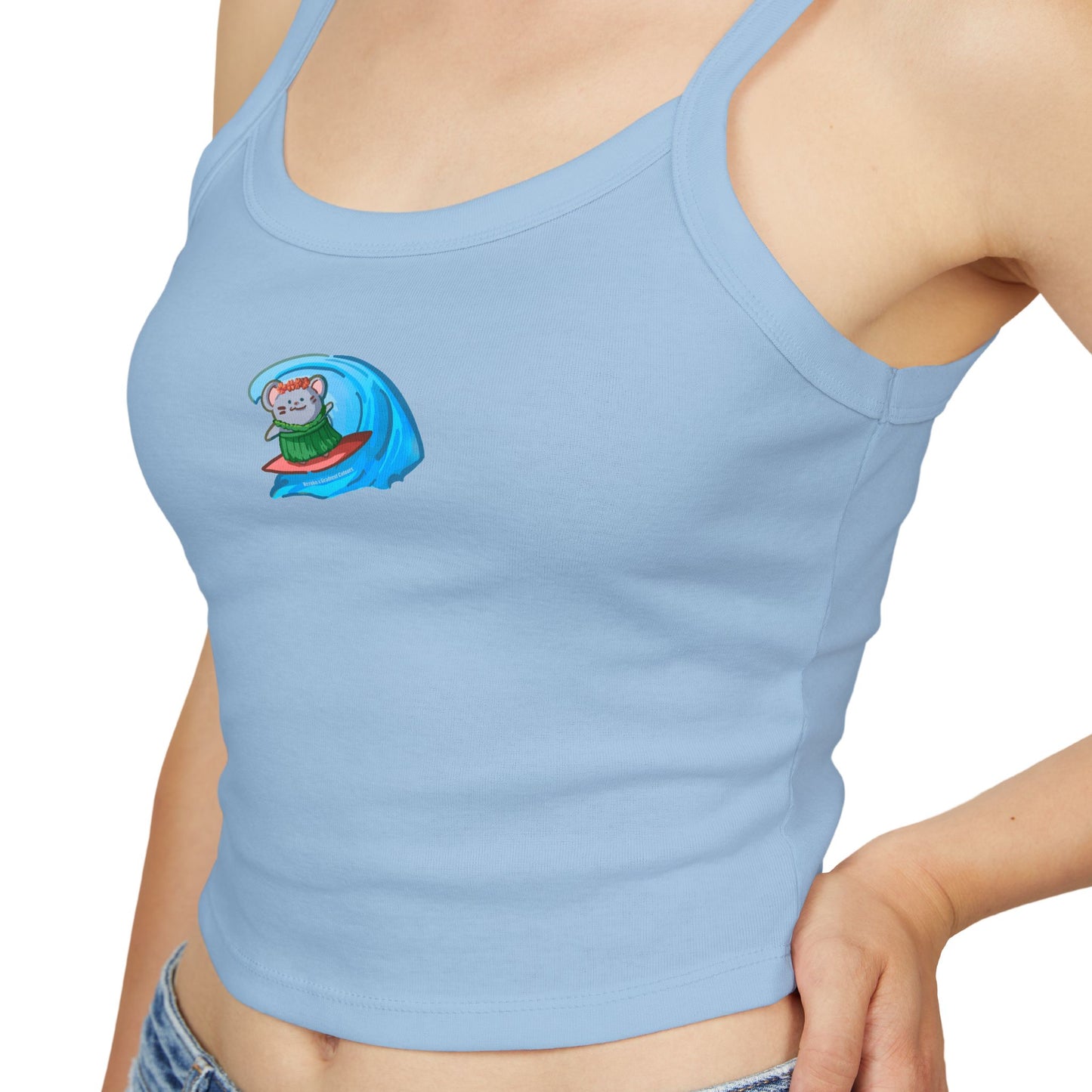 Surfing Mouse Tank Top - Women's Spaghetti Strap