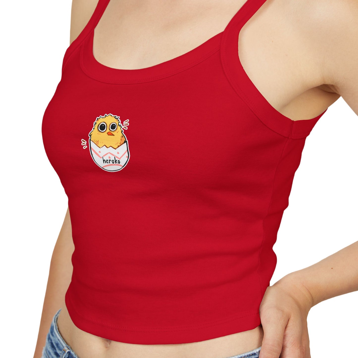 Cute Little Chick Women's Spaghetti Strap Tank Top - Perfect for Summer Outfits