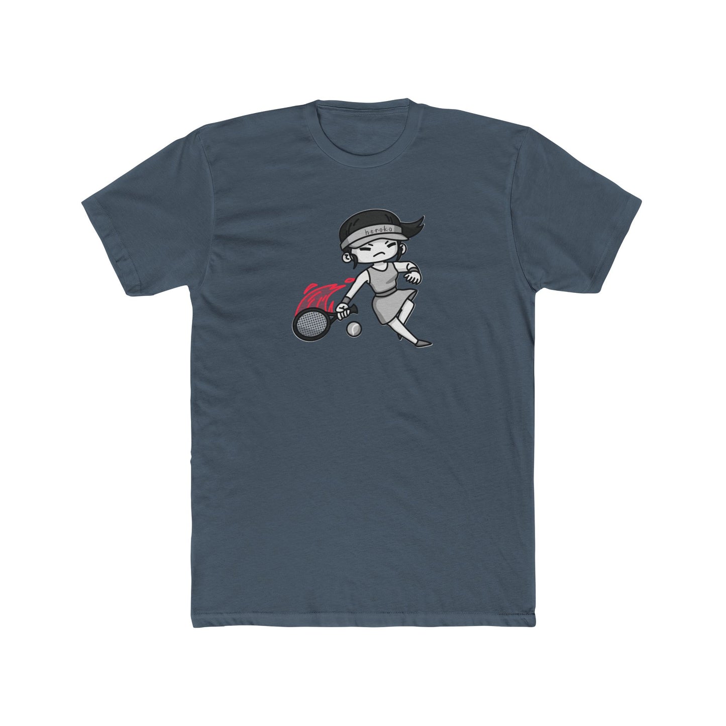Adults GIRL TENNIS Cotton Crew Tee