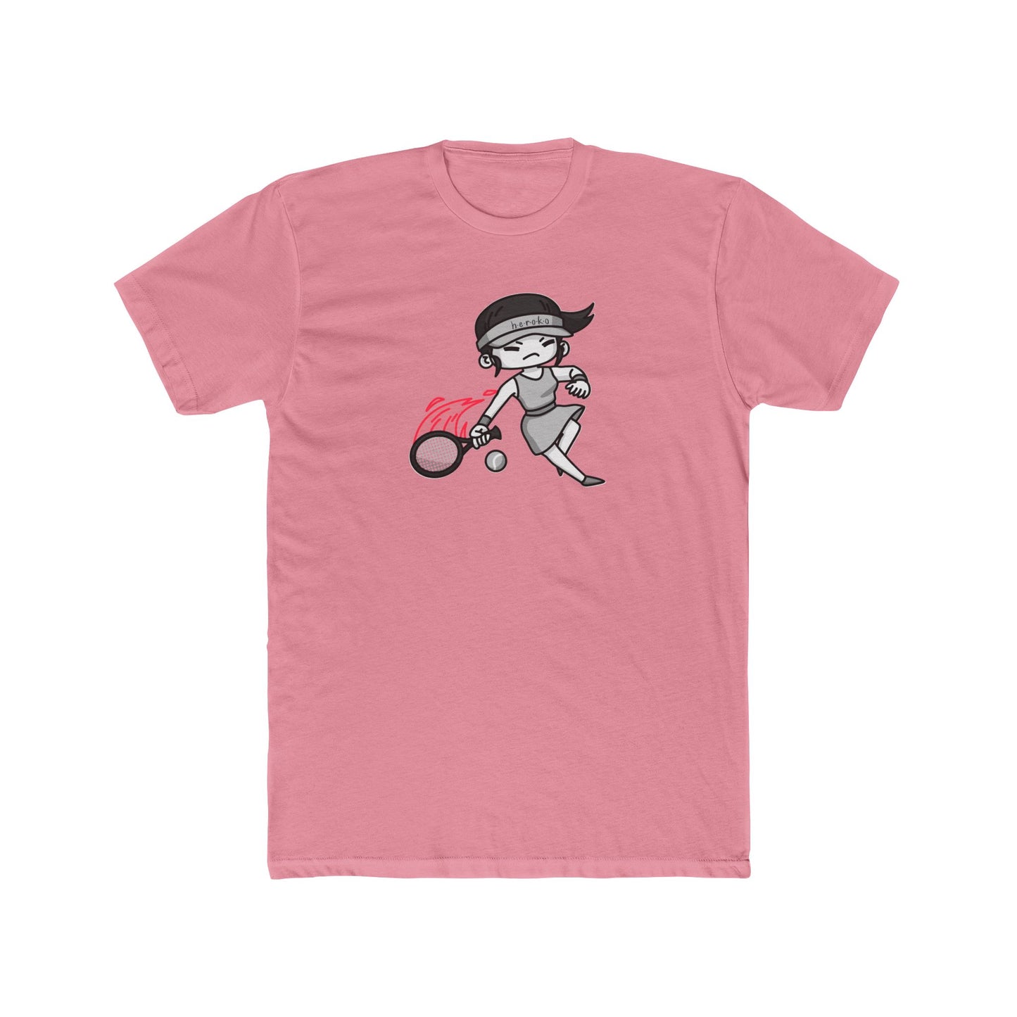 Adults GIRL TENNIS Cotton Crew Tee