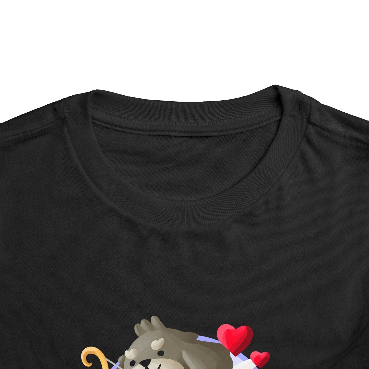 Toddler Tee - Cute Dog Valentine's Day Design