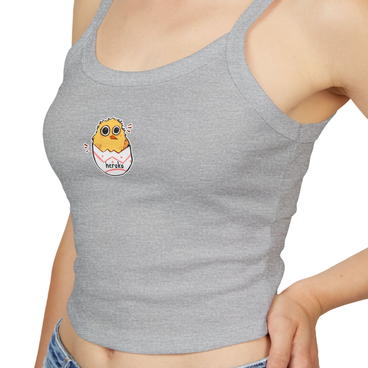 Cute Little Chick Women's Spaghetti Strap Tank Top - Perfect for Summer Outfits