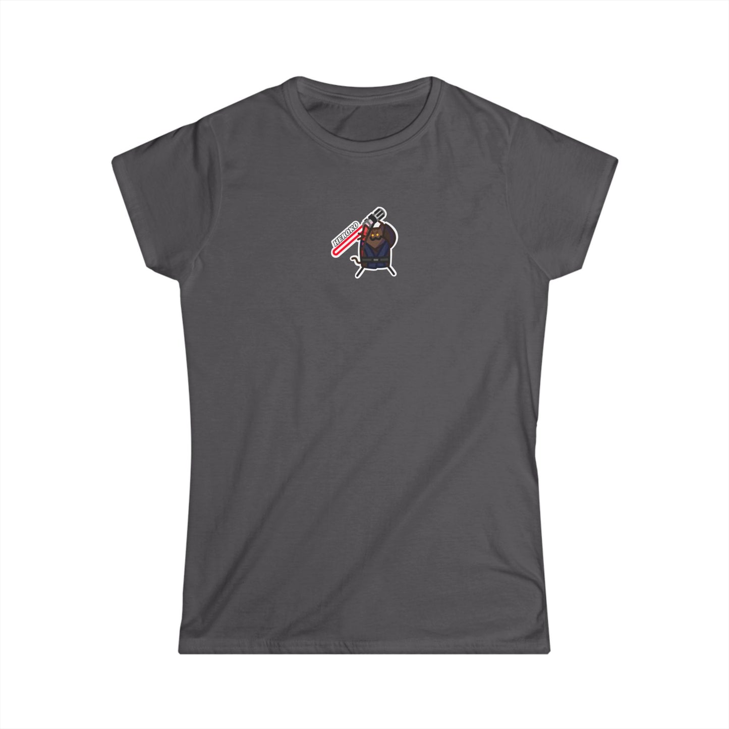 Slim Fit Tee - Bad Guy Jedi Cat Design