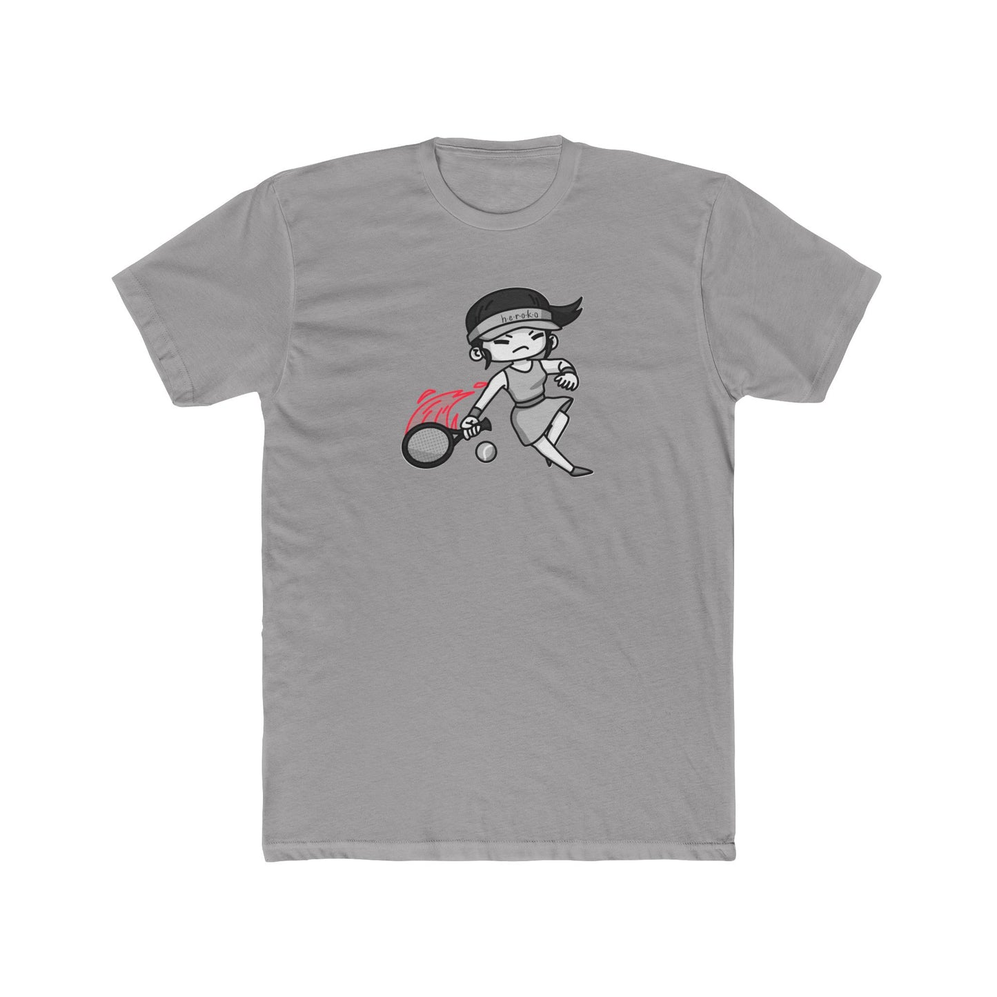 Adults GIRL TENNIS Cotton Crew Tee
