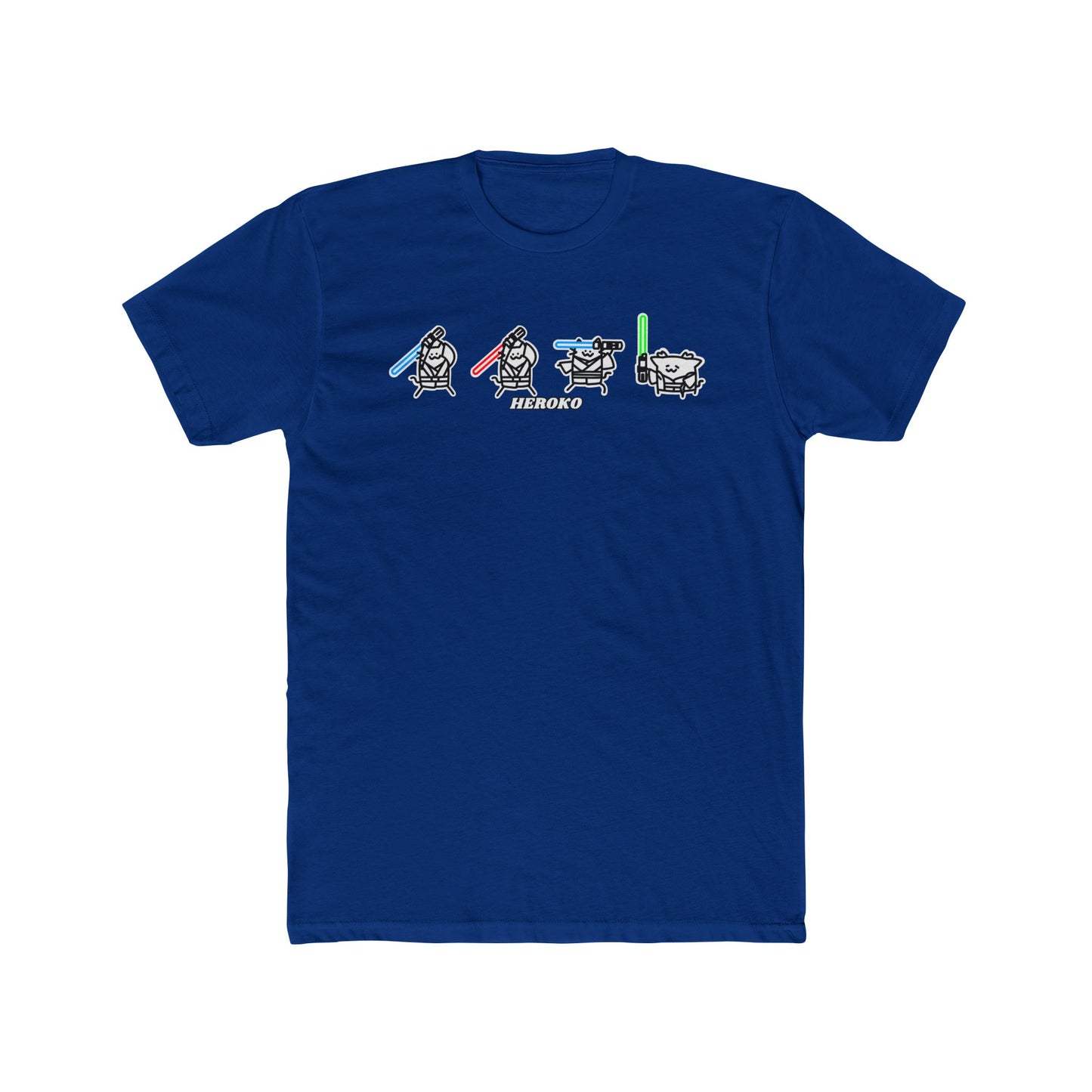 Jedi Cats B&W Unisex Cotton Tee
