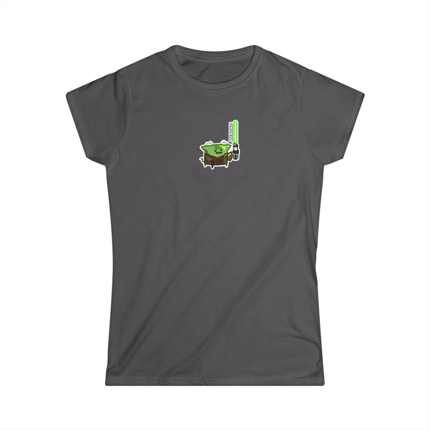 Slim Fit Tee - Jedi Master Cat Design