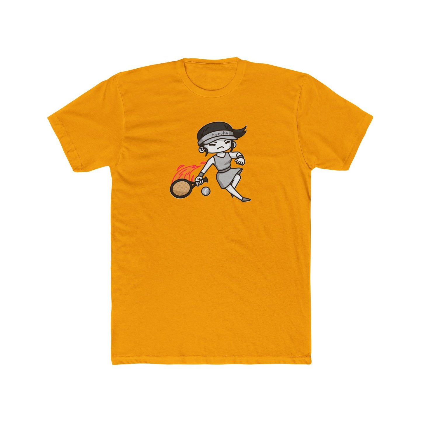 Adults GIRL TENNIS Cotton Crew Tee