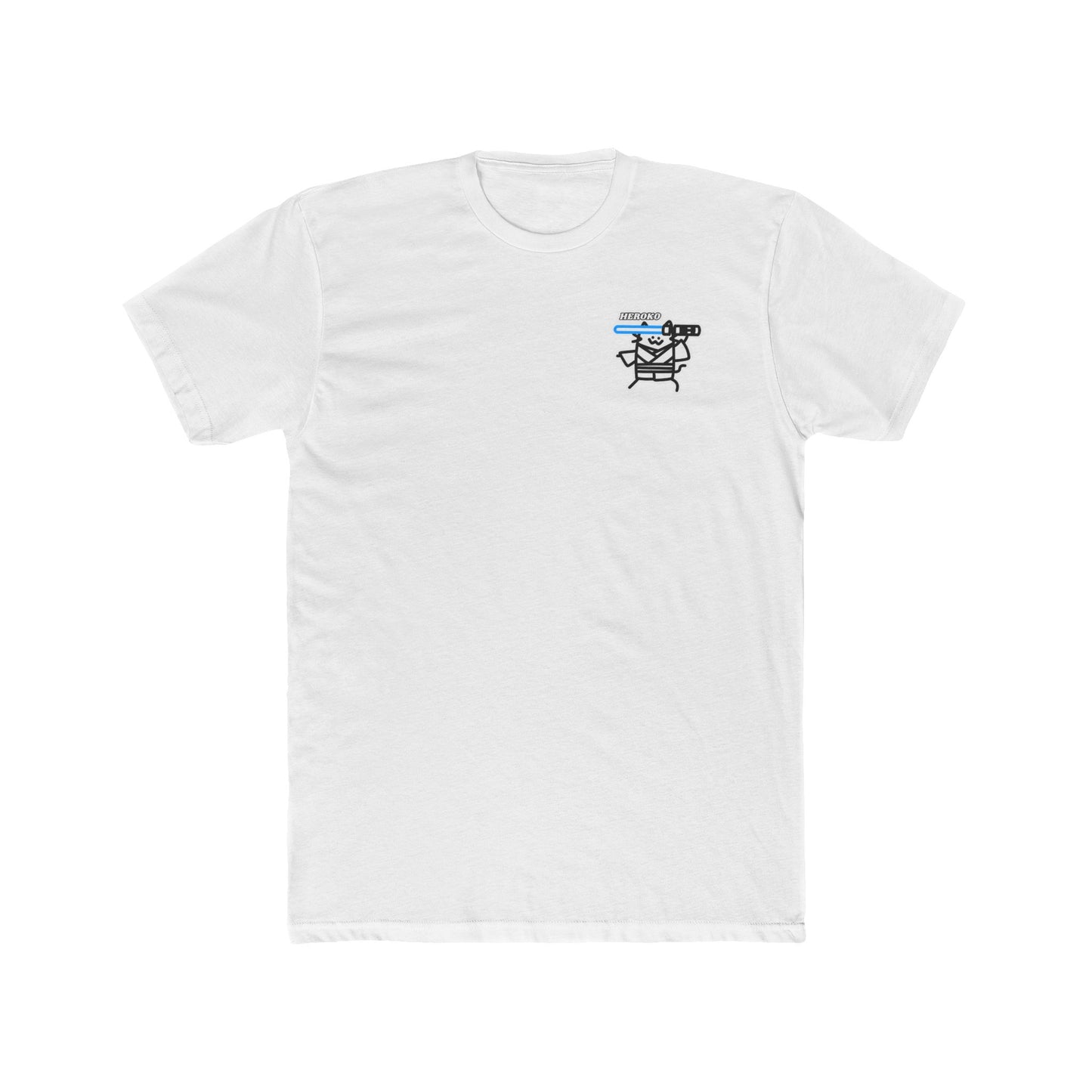 Jedi Cat B&W Unisex Cotton Tee