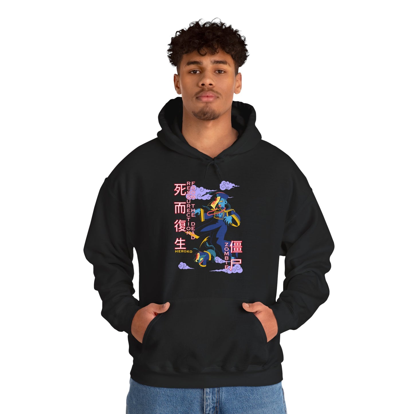 Halloween Unisex Hoodie, Chinese Ancient Zombies Design