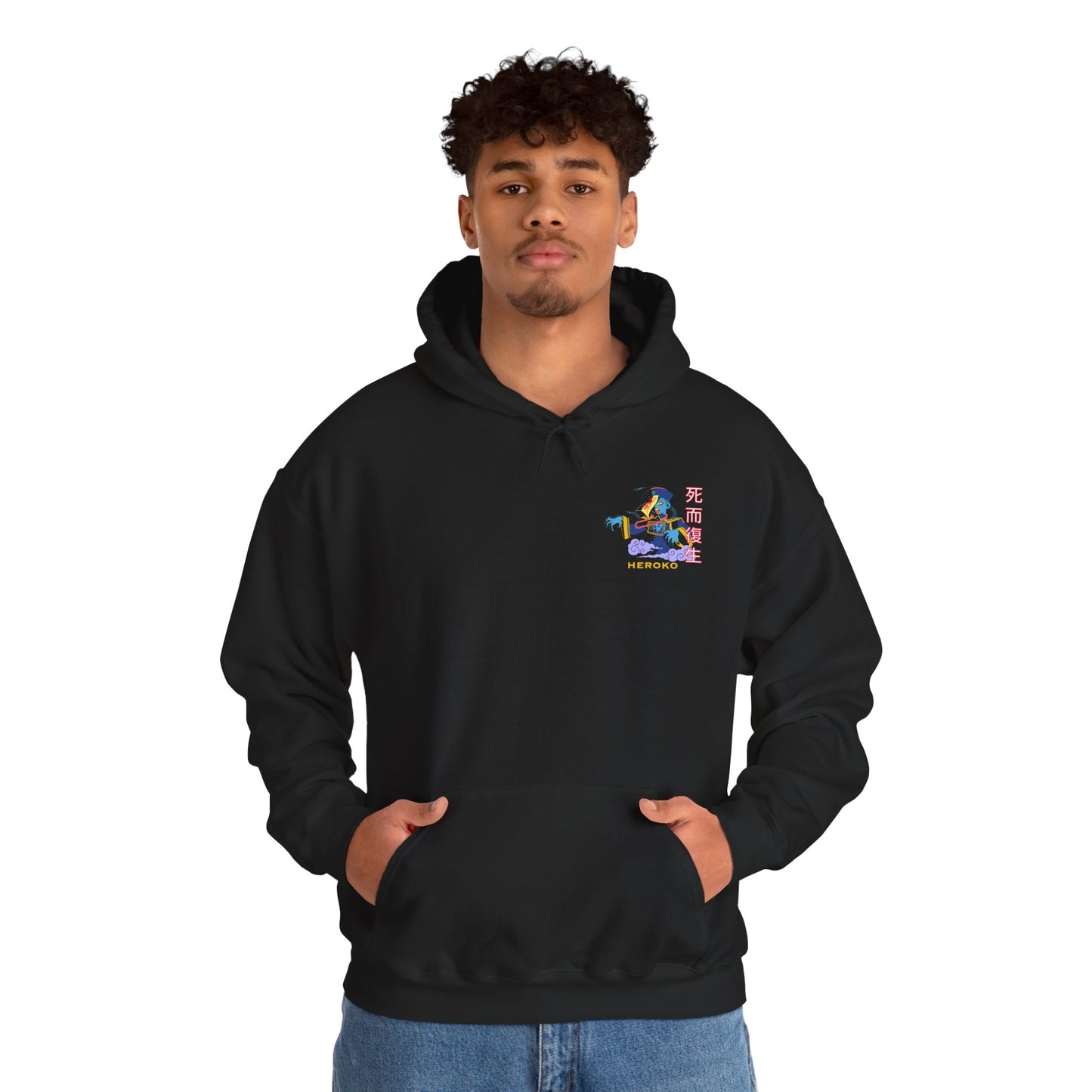Spooky Unisex Hoodie, Chinese Ancient Zombie Design