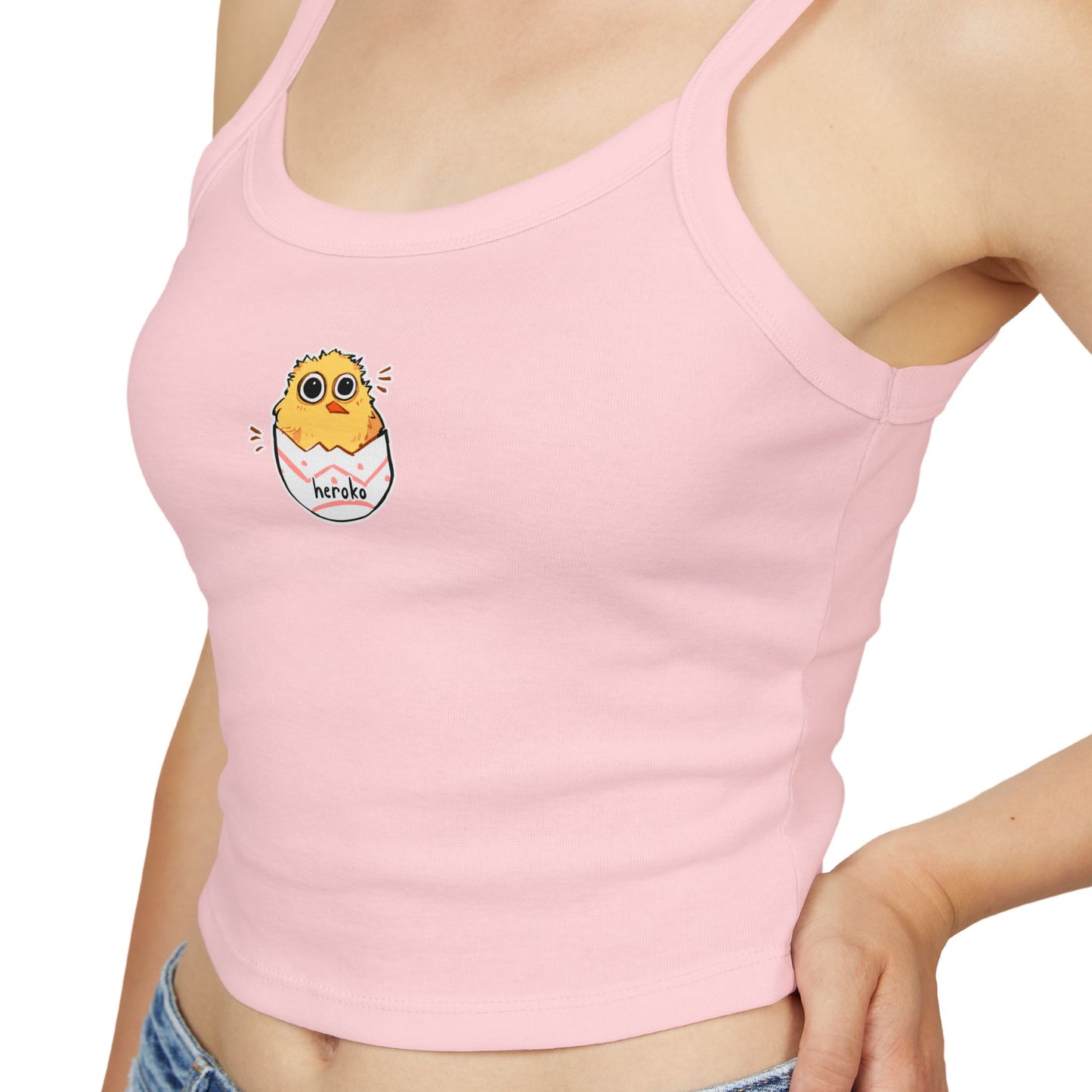 Cute Little Chick Women's Spaghetti Strap Tank Top - Perfect for Summer Outfits