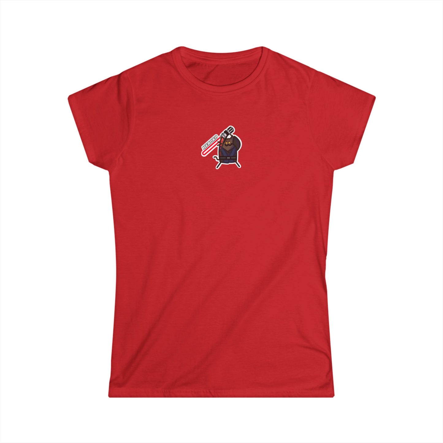 Slim Fit Tee - Bad Guy Jedi Cat Design
