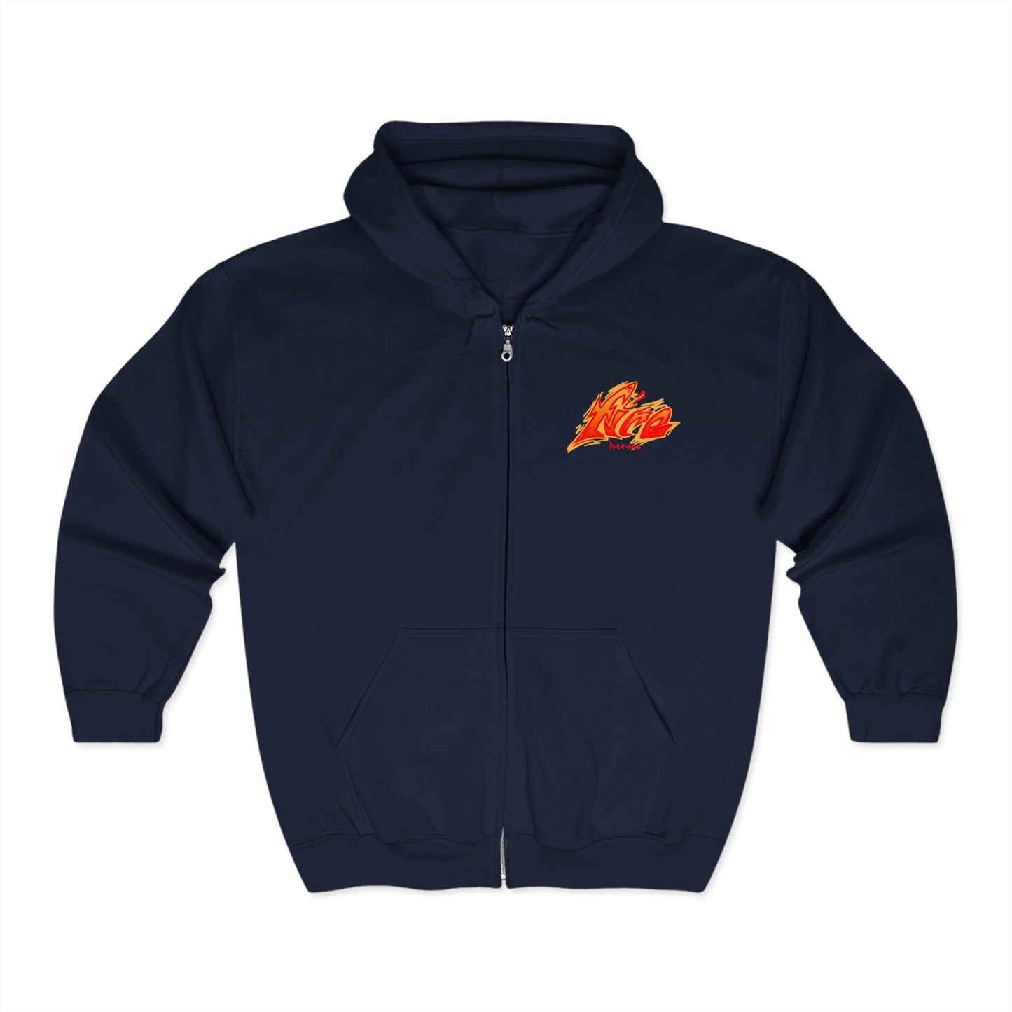 Adults Unisex FIRE Full Zip Hoodie
