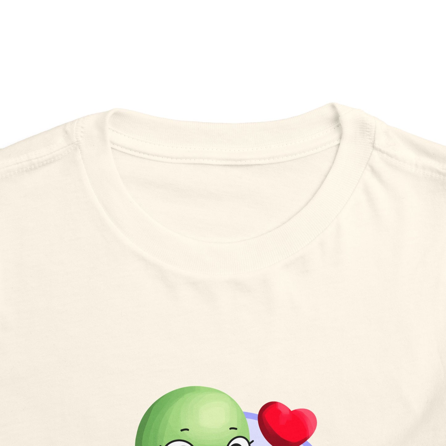 Toddler Tee - Cute Turtle Valentine's Day Design