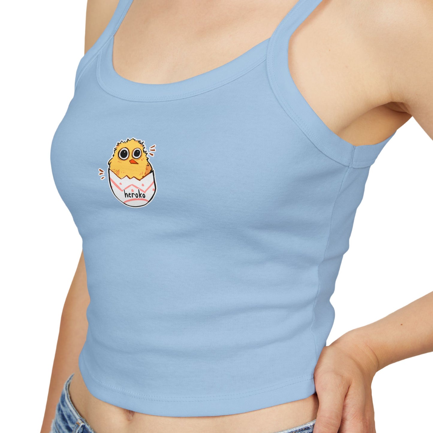 Cute Little Chick Women's Spaghetti Strap Tank Top - Perfect for Summer Outfits