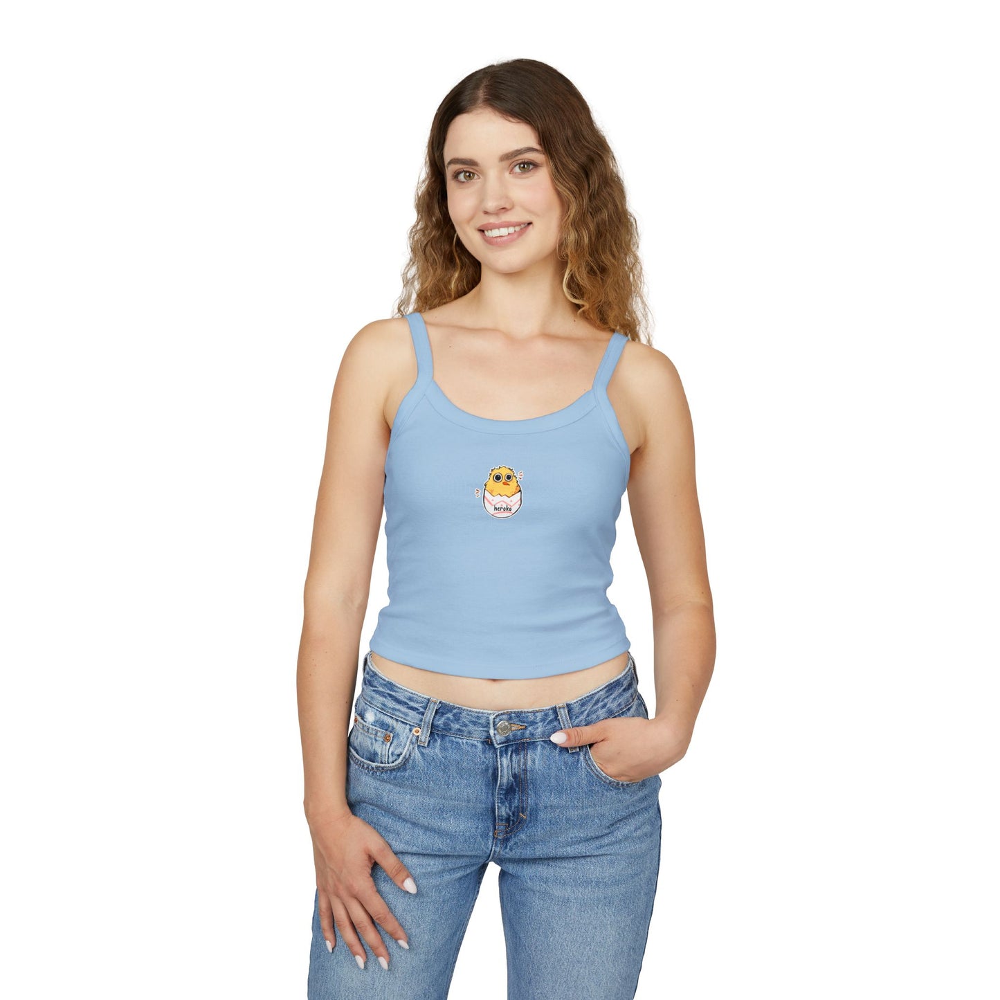 Cute Little Chick Women's Spaghetti Strap Tank Top - Perfect for Summer Outfits