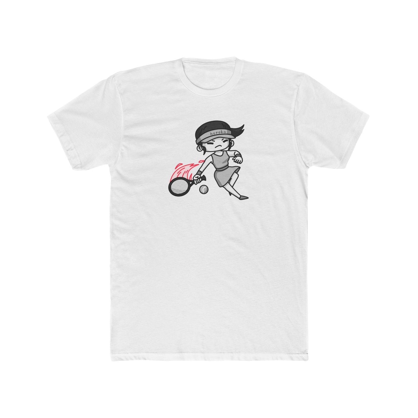 Adults GIRL TENNIS Cotton Crew Tee