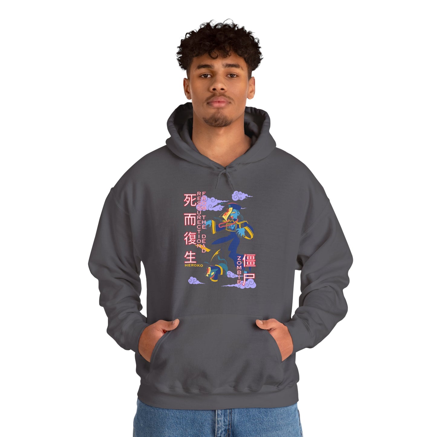 Halloween Unisex Hoodie, Chinese Ancient Zombies Design