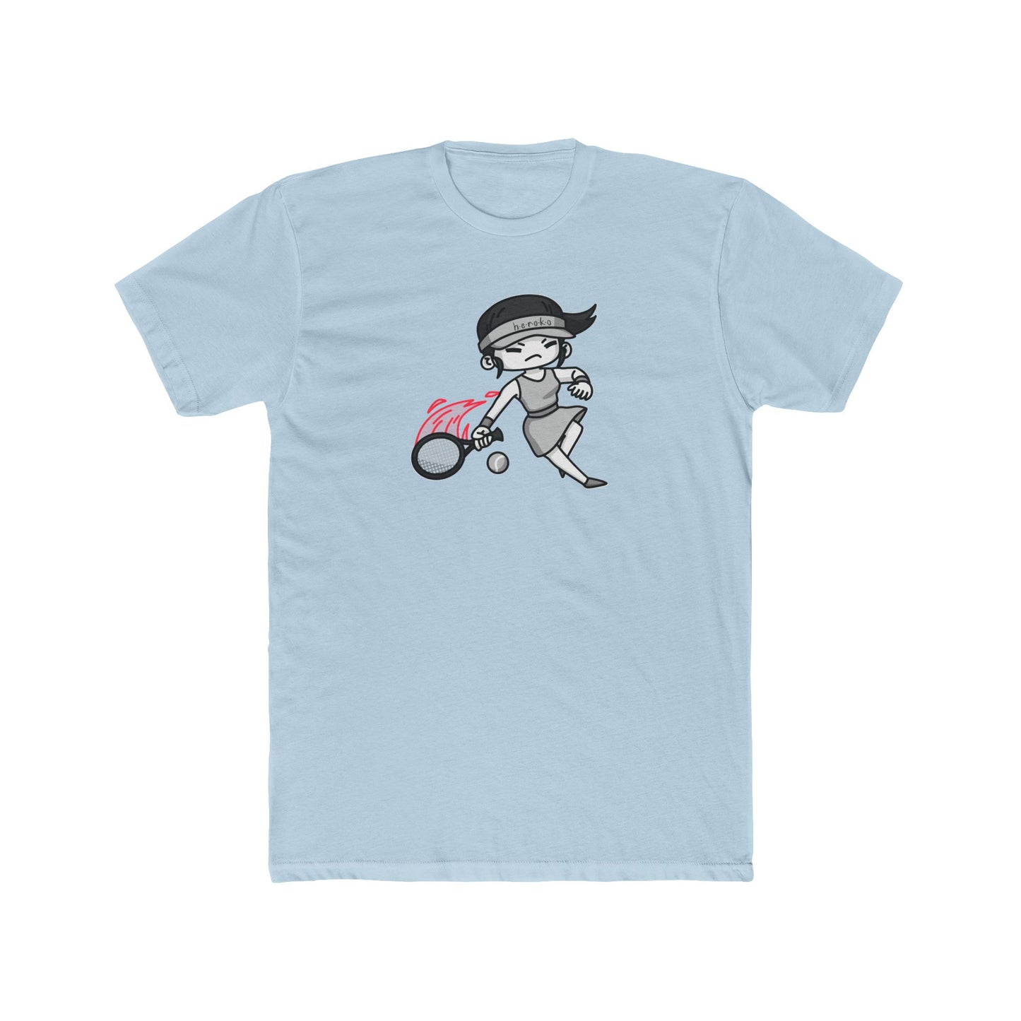 Adults GIRL TENNIS Cotton Crew Tee