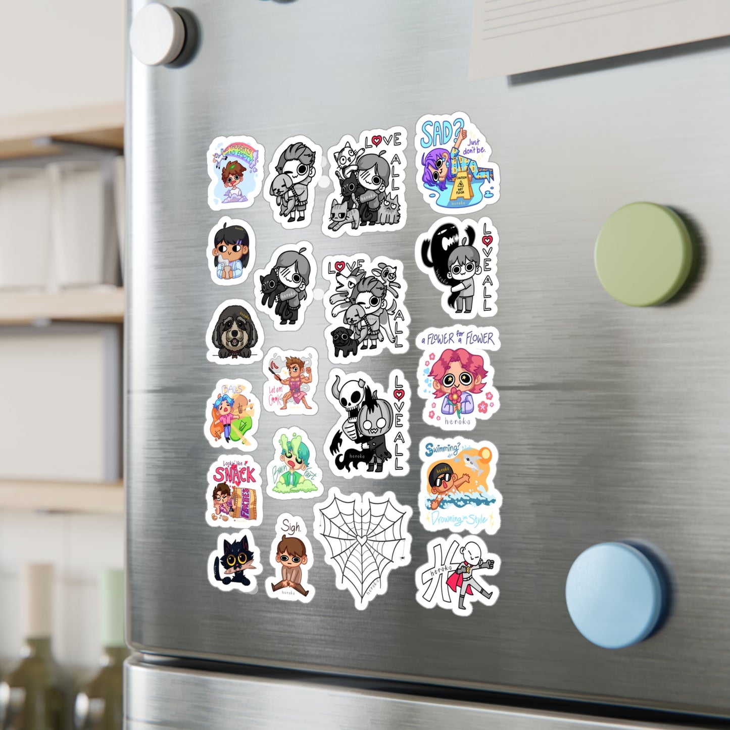 20 STICKERS -OG & OTHER MIXED SET#1 Kiss-Cut Vinyl Decals