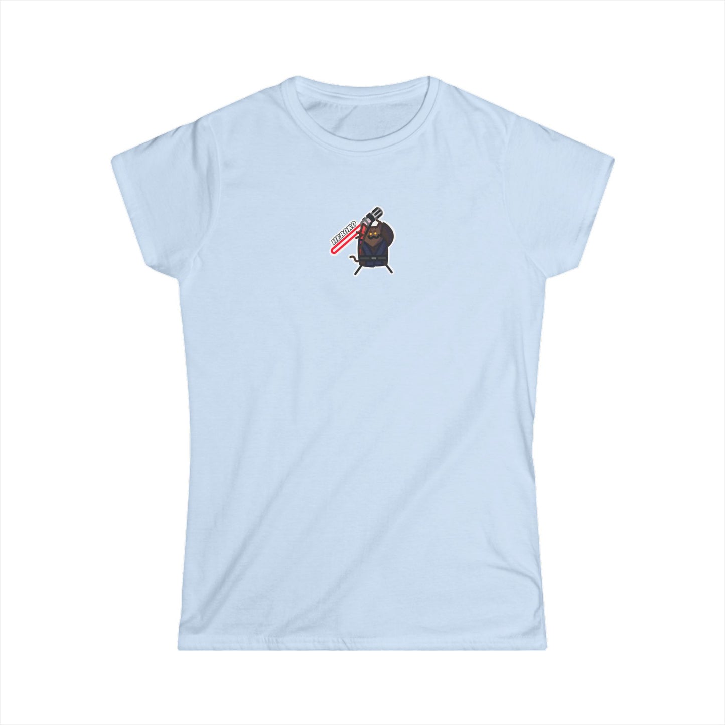 Slim Fit Tee - Bad Guy Jedi Cat Design
