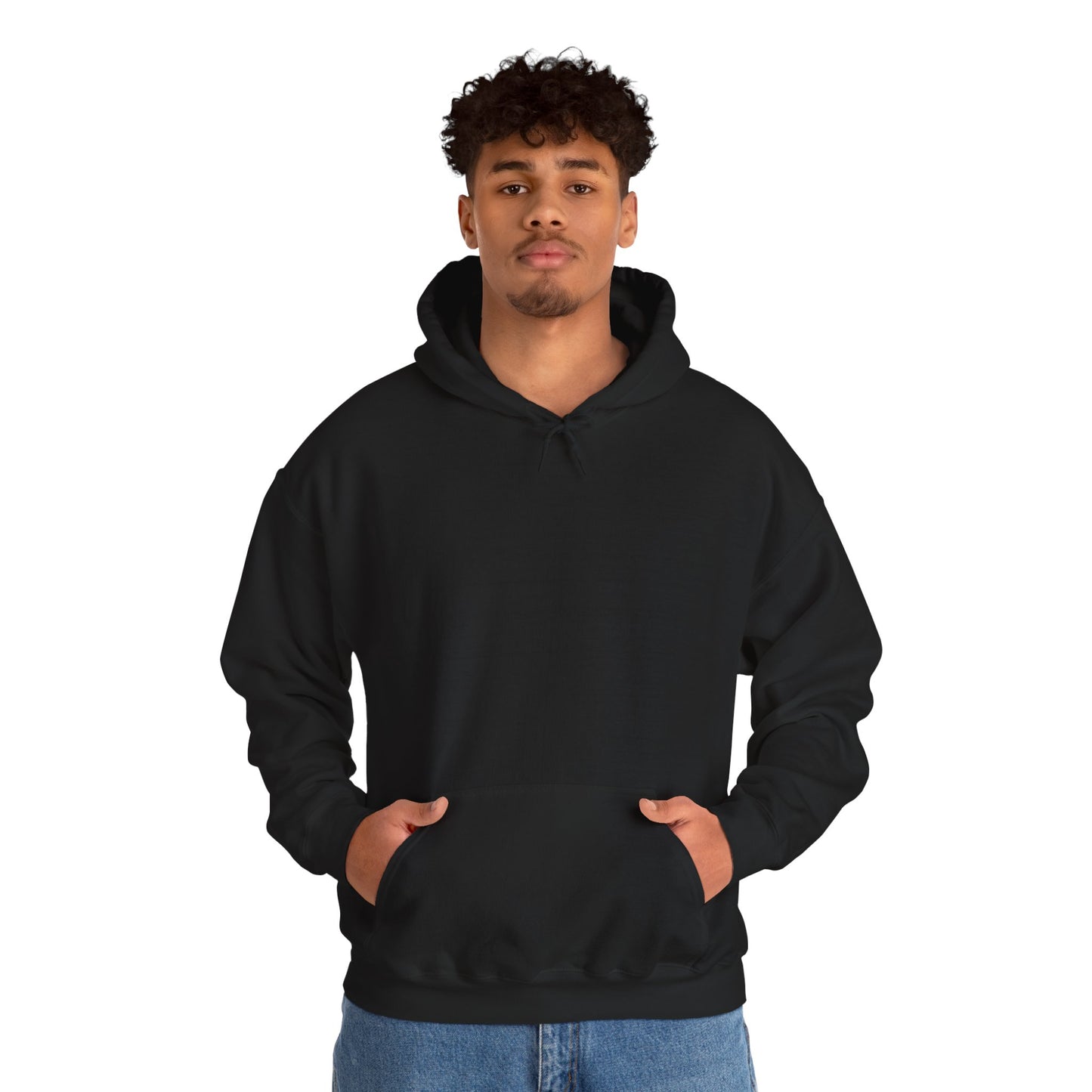 Spooky Unisex Hoodie, Chinese Ancient Zombies B&W Design on Back