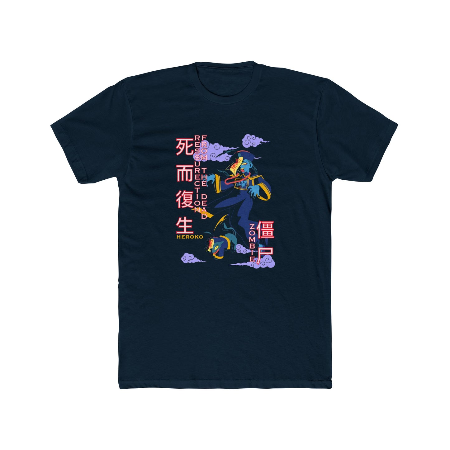 Halloween Unisex Tee, Chinese Ancient Zombies Design