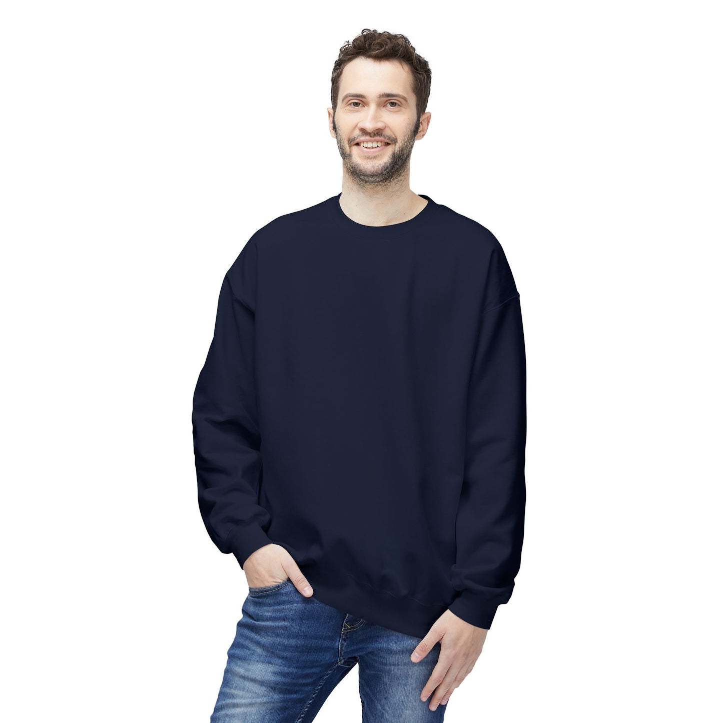 Halloween Unisex Crewneck Sweatshirt, Chinese Ancient Zombies Design on Back