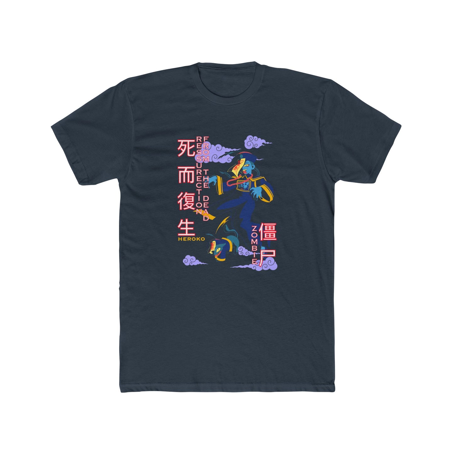 Halloween Unisex Tee, Chinese Ancient Zombies Design