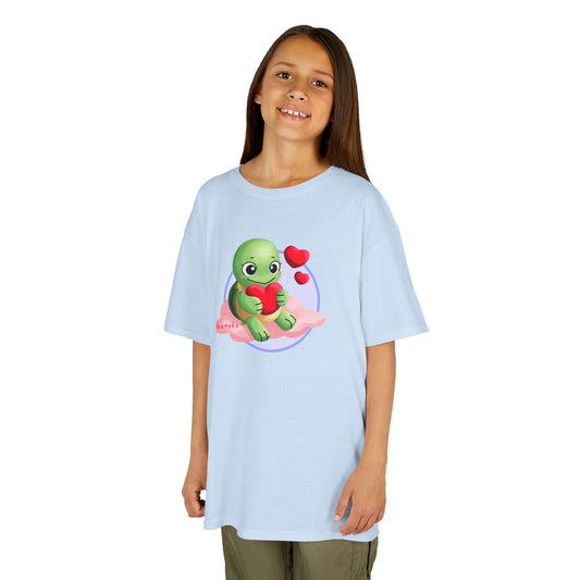 Kids Tee -Cute Turtle Valentine's Day Graphic Tee