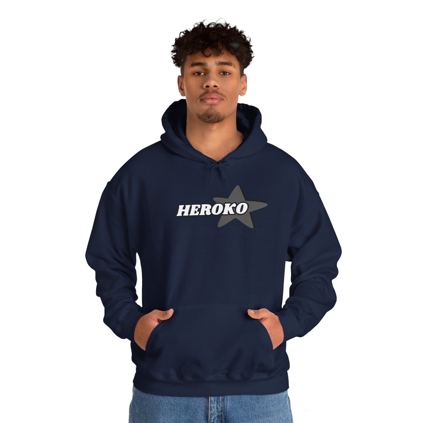 Adults HEROKO B&W STAR Hoodie