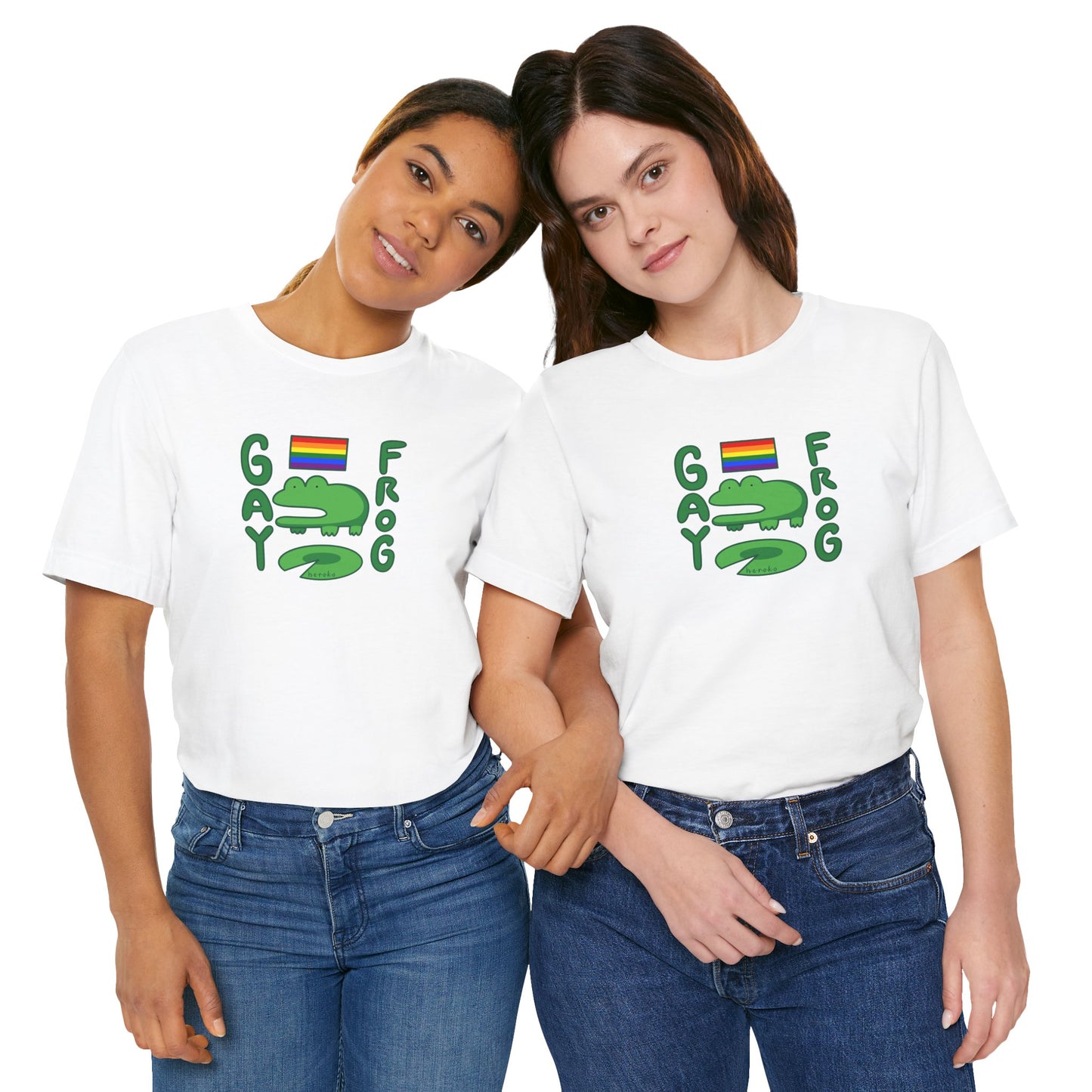 Adults LGBT FROG MEME Retail Fit Cotton Tee