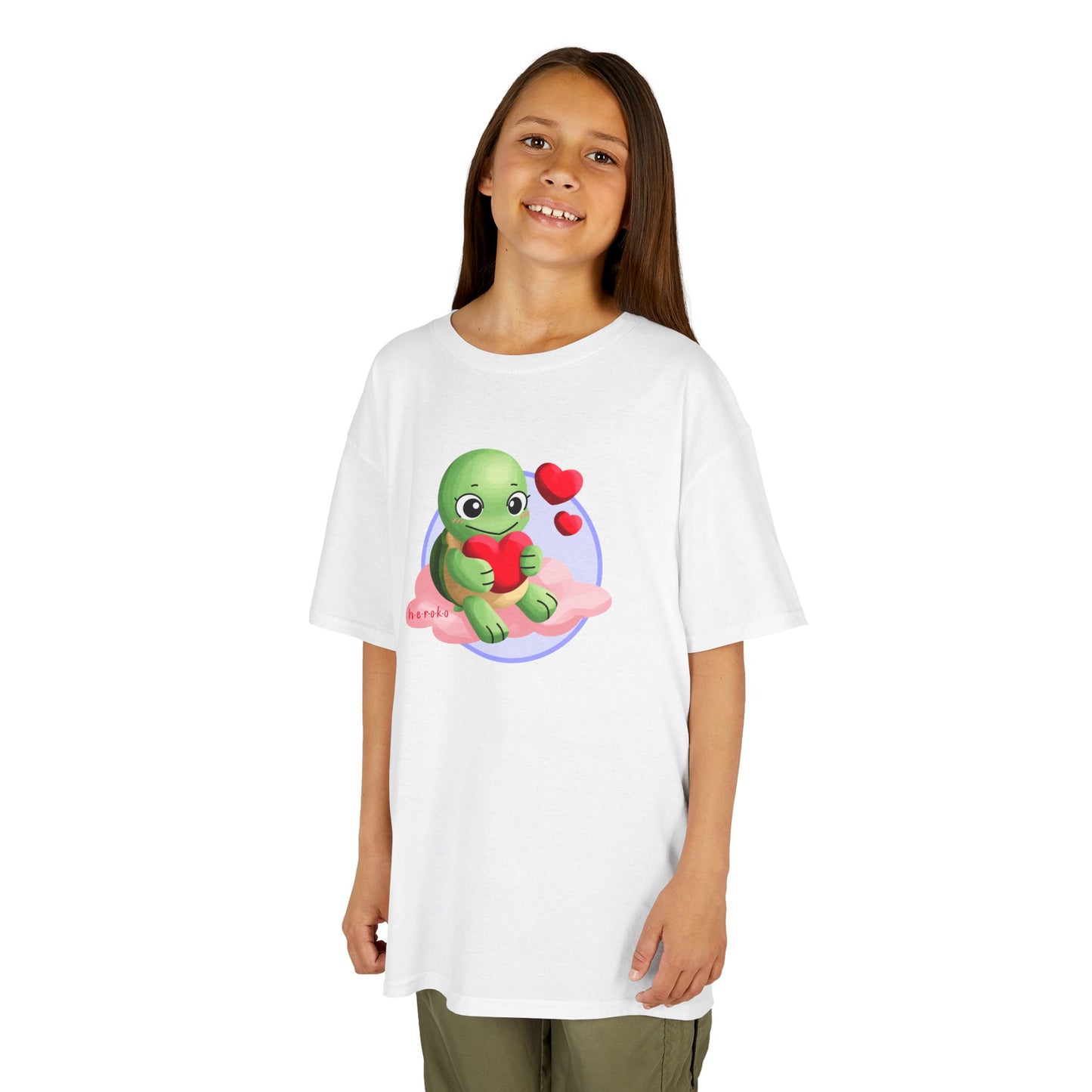 Kids Tee -Cute Turtle Valentine's Day Graphic Tee