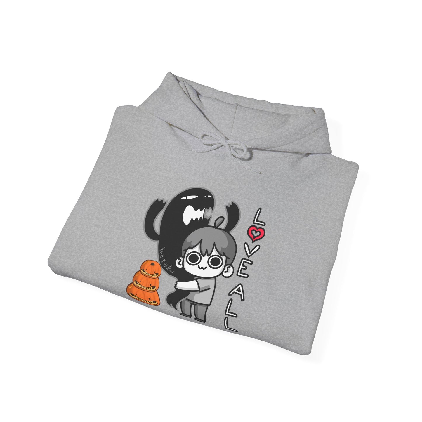 Adults LOVE ALL CREATURES WITH PUMPKINS Hoodie