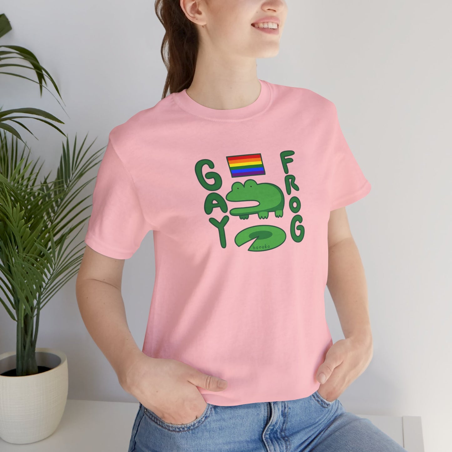 Adults LGBT FROG MEME Retail Fit Cotton Tee