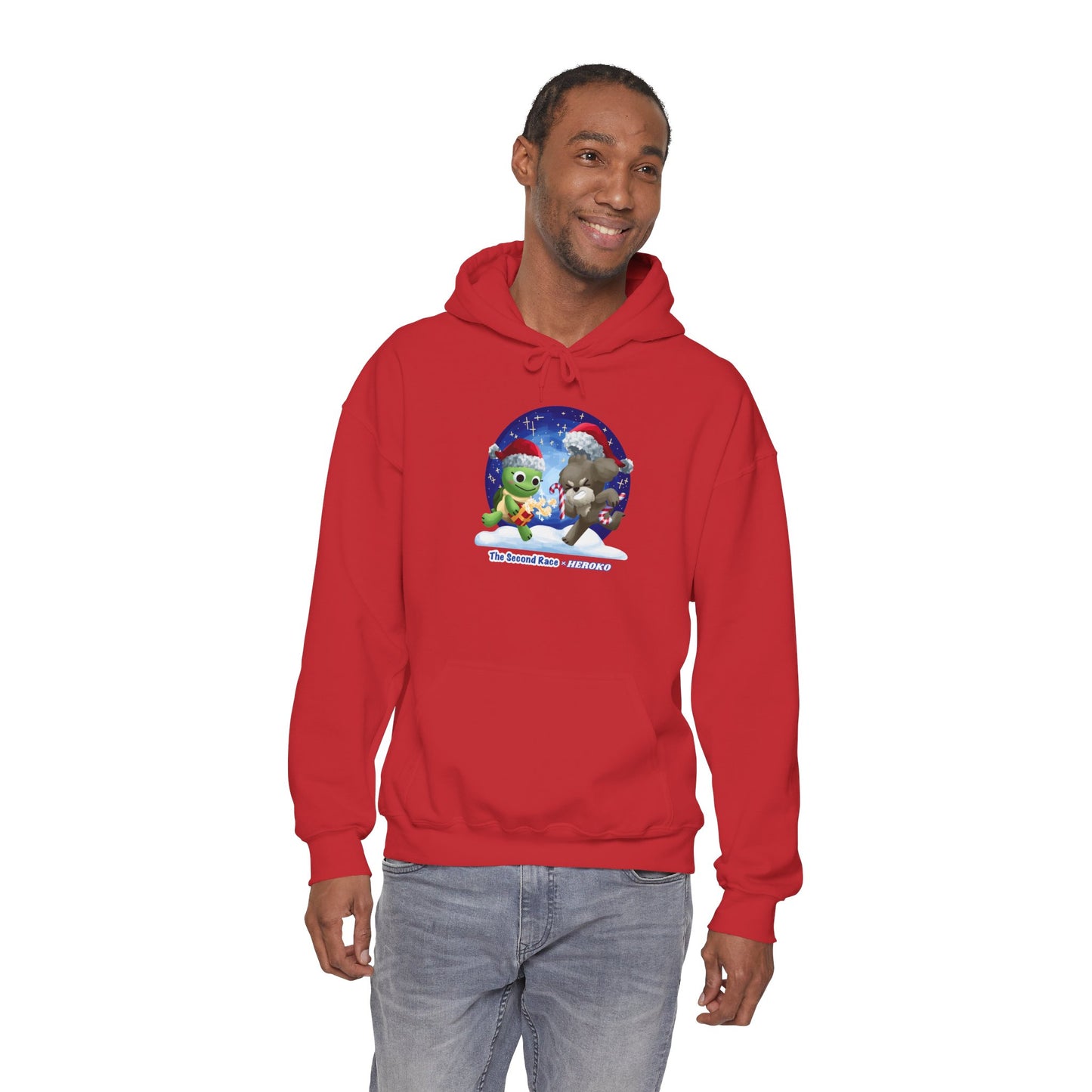 'The Second Race' Snow Globe Adults Hoodie — Holiday Book Lover Sweatshirt